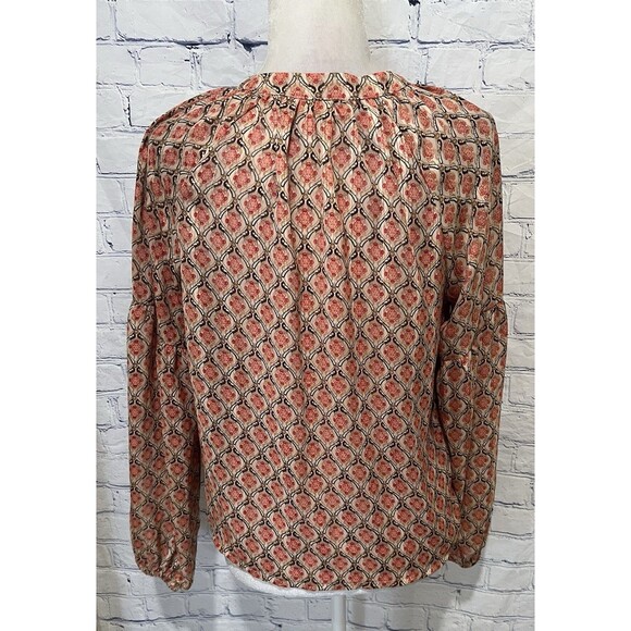 Peace N’ Love Sheer Balloon Long Sleeve Top Blouse S/M - Picture 5 of 8